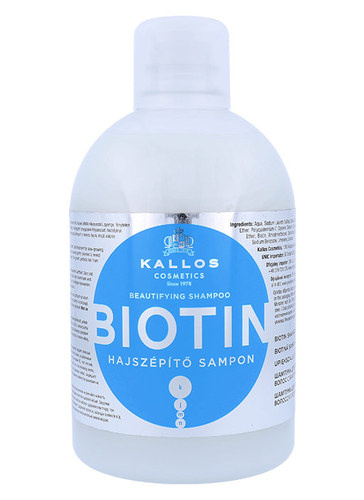 Kallos Biotin Shampoo 1000ml, naistele