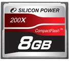 Silicon Power mälukaart CF 8GB Ultima II 200x
