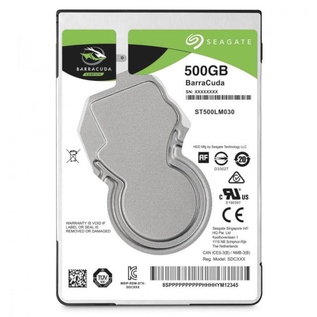 Seagate kõvaketas BarraCuda 500GB 2,5" 128MB ST500LM030