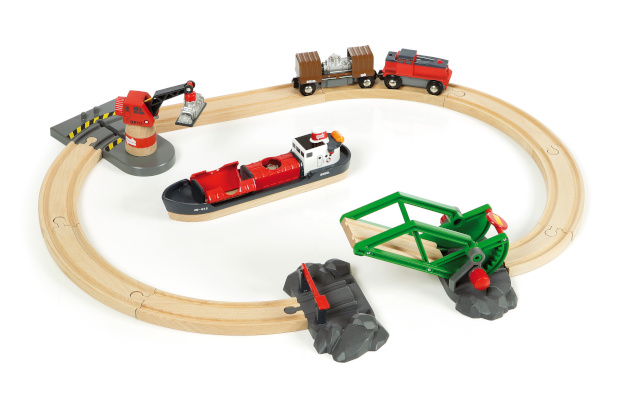 BRIO rongikomplekt Railway Cargo Harbor Set, 33061
