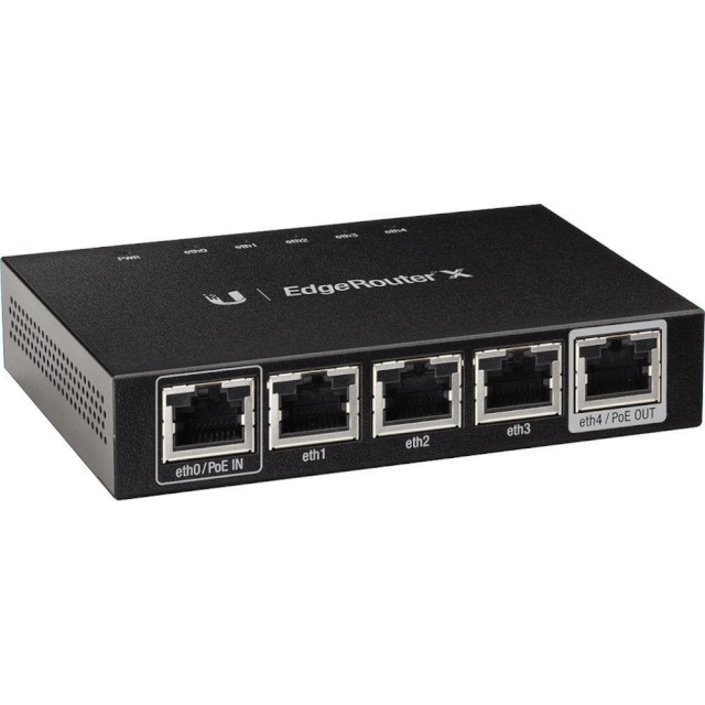 Ubiquiti ruuter EdgeRouter ER-X 5 Gigabit RJ45 ports, 1x24V Passive PoE Passthrough