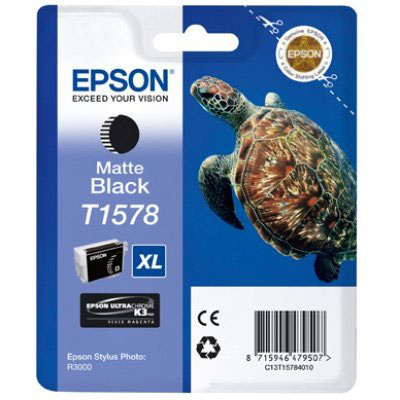 Epson tindikassett T1578 matt must