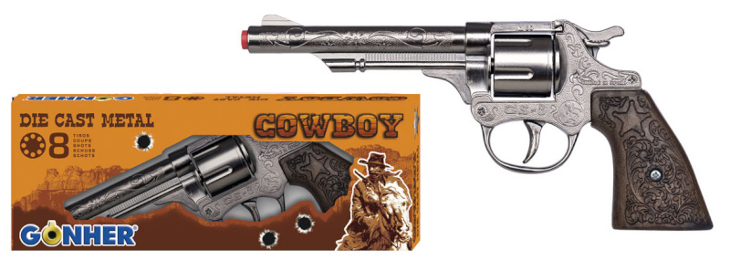 Gonher kauboi mängurevolver, 8 lasku, 80/0