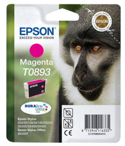 Epson tindikassett T0893 magenta