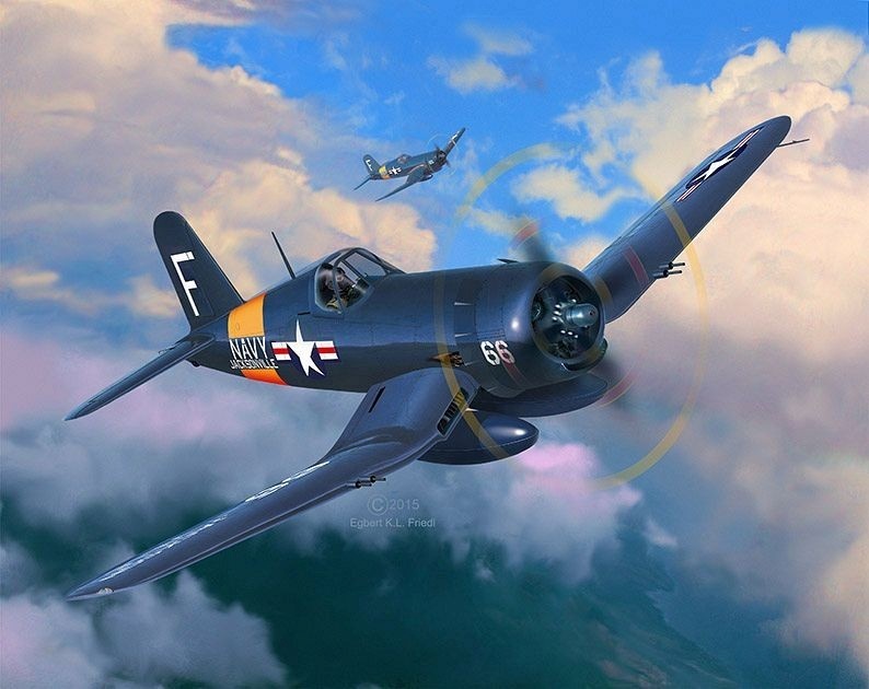 Revell liimitav mudel Model set F4U-4 Corsair