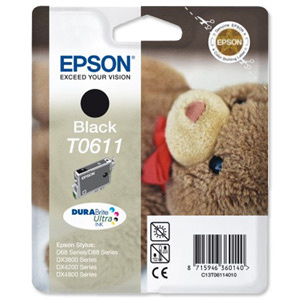 Epson tindikassett T0611 must
