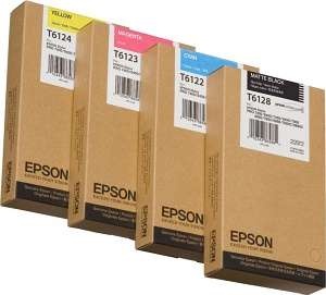 Epson tindikassett T6124 kollane