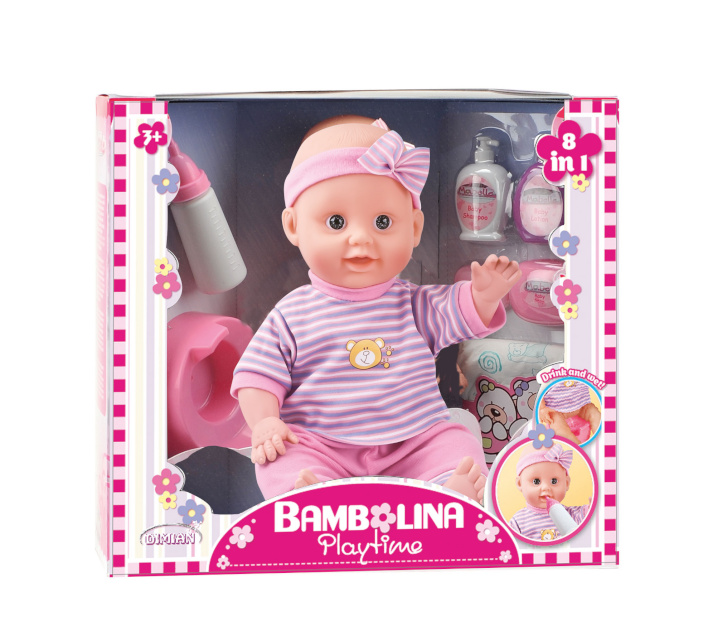 Bambolina nukk Playtime 8in1 30cm (1404)