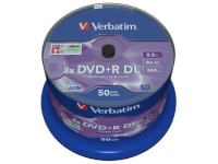 Verbatim toorikud DVD+R 8x 8.5GB 50tk Cake Box Double Layer 43758