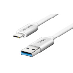 ADATA laadimiskaabel Connect and Charge Cable, USB-A 3.1, USB-C, 1 m, hõbedane