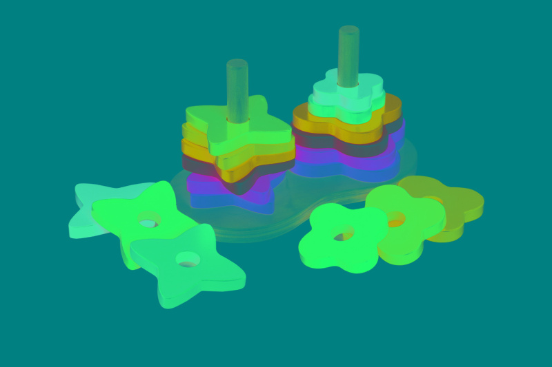 Hape Püramiid Vikerkaar E0406