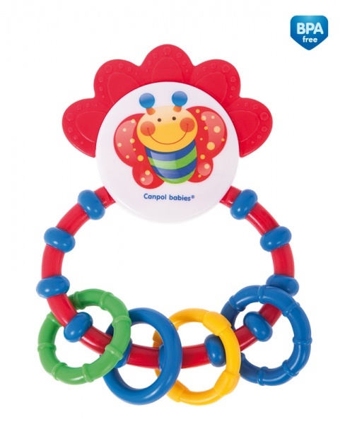 Canpol kõristi pehme närimisleluga Happy Garden 56/137