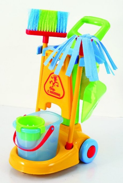 Playgo Make Believe koristamiskomplekt käruga, 3478