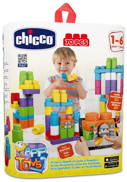 Chicco plastmassist klotsid 70tk