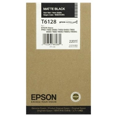 Epson tindikassett T6128 matt must
