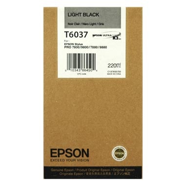 Epson tindikassett hele must T603 220ml T6037
