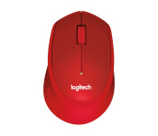 Logitech hiir® M330 Silent Plus punane - IN-HOUSE/EMS,NO LANG,EMEA,RETAIL,2.4GHZ,M-R0051