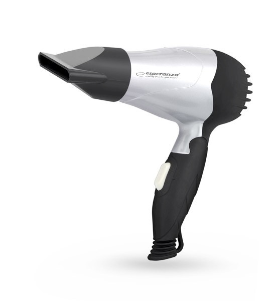 Esperanza föön Venus Hair Dryer, 850W, must/hõbedane