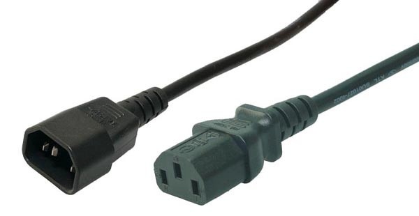 LogiLink voolukaabel extension male/female 18m must