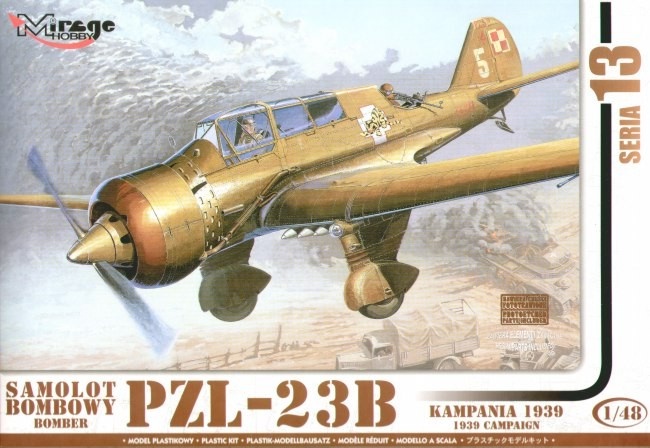 Mirage liimitav mudel PZL-23B Karaś