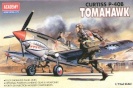 Academy liimitav mudel Curtiss P-40 B T omahawk