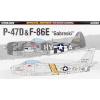 Academy mudel P-47 & F-86E 'Gabreski'