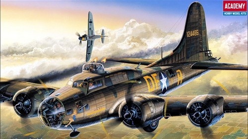 Academy liimitav mudel B-17F Memphis Belle