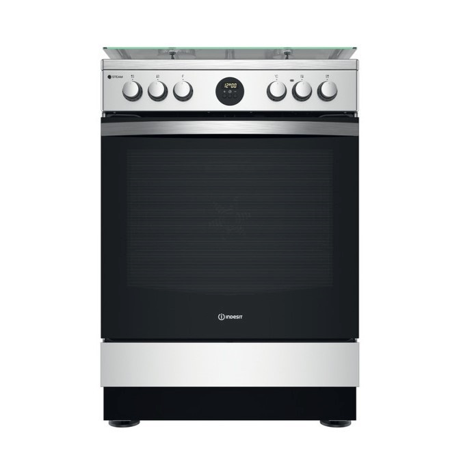 Indesit pliit Indesit IS67G8CHX/E/1 , Freestanding, Gas hob, Electric oven, A, Width 60 cm, valge/must