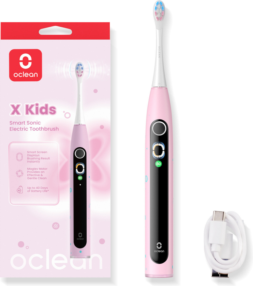 Oclean elektriline hambahari X Kids Electric Toothbrush, roosa
