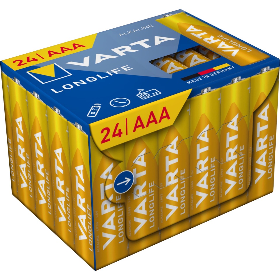 Varta patarei 1x24 Longlife Power AAA Cube