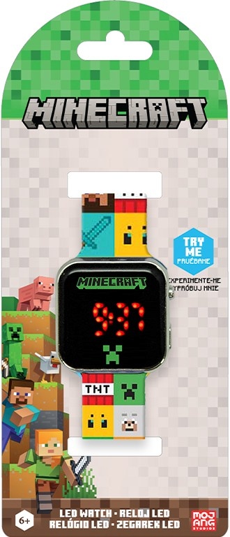 Kids Euroswan Wristwatch LED with calendar Minecraft