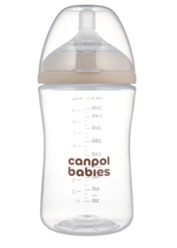 Canpol BABIES Lutipudel koos Lutiga NATURAL SHAPE, 260 ml, 35/401