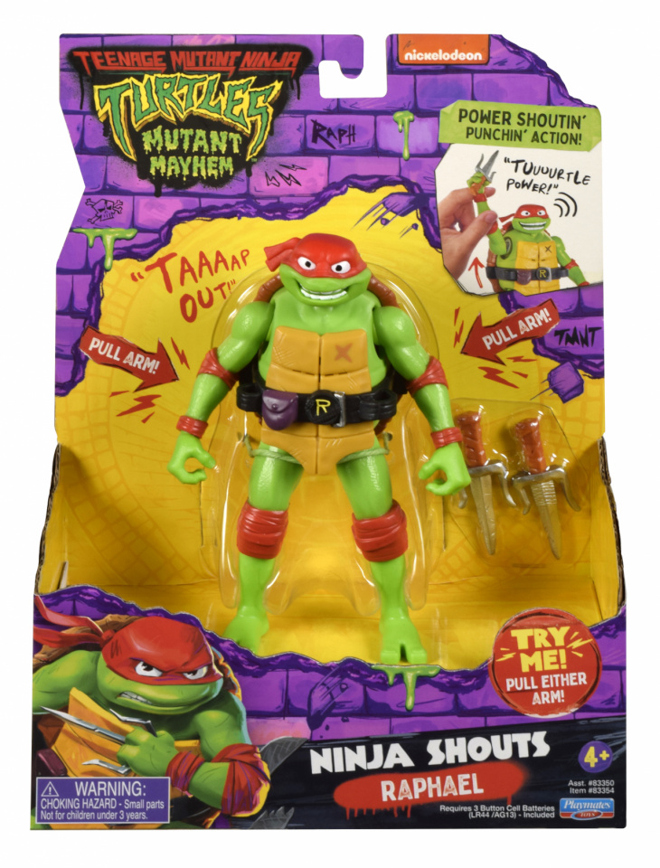 TMNT kuju Ninja Shouts Raphaeli, 83354