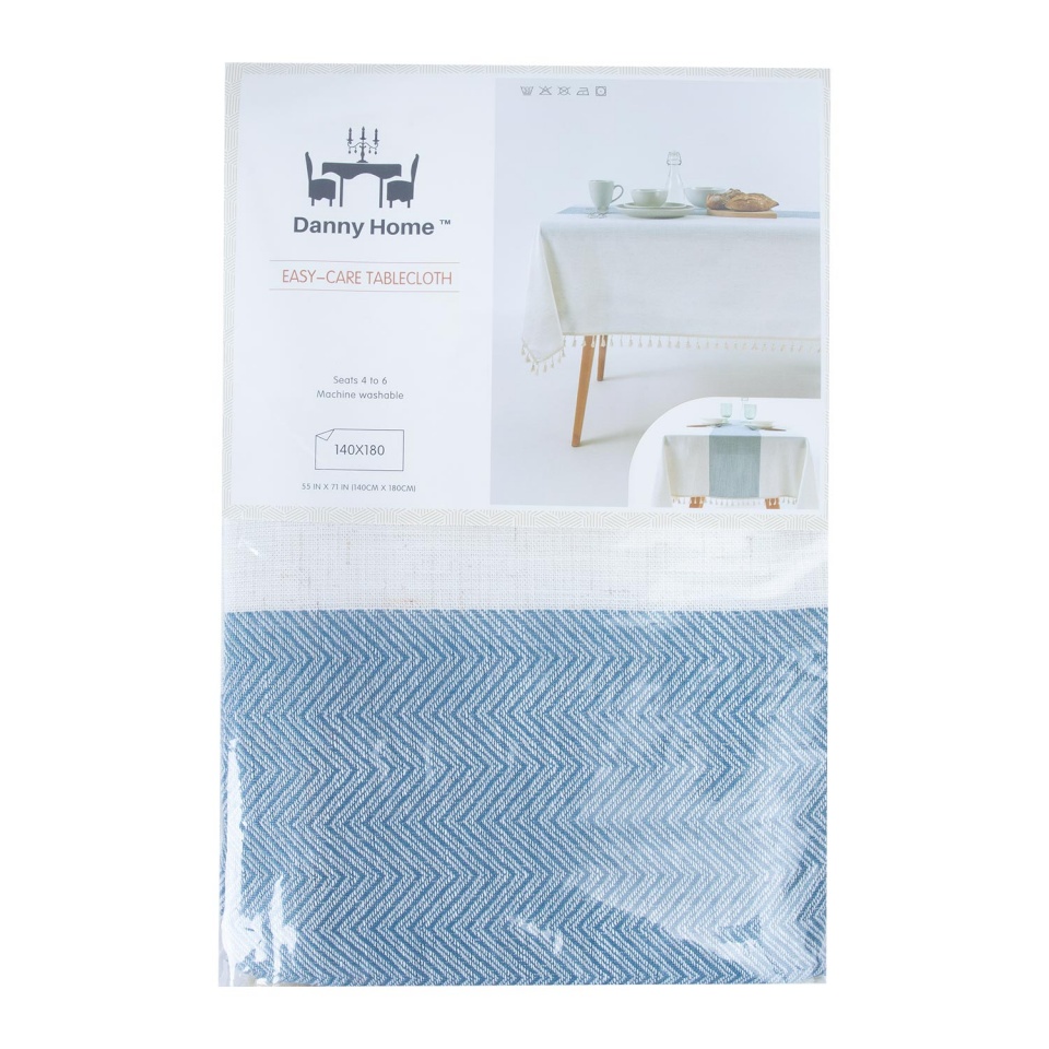 H4Y laudlina Easy Care, 140x180cm, valge/hall