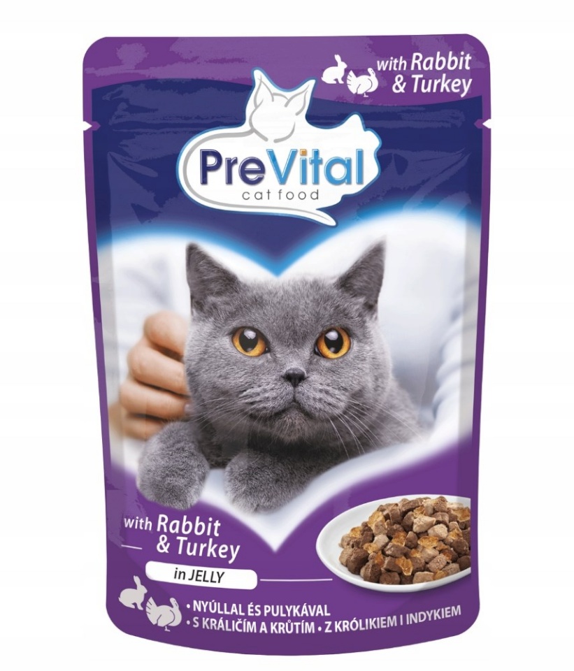 Prevital kassitoit Turkey and Rabbit in Jelly, 100g