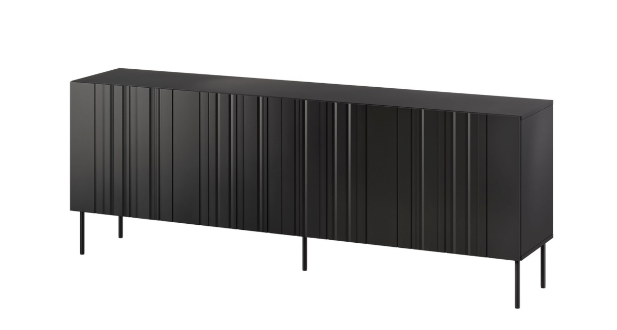 Cama Meble puhvetkapp Chest of drawers ISLA 200x40x75 matte must