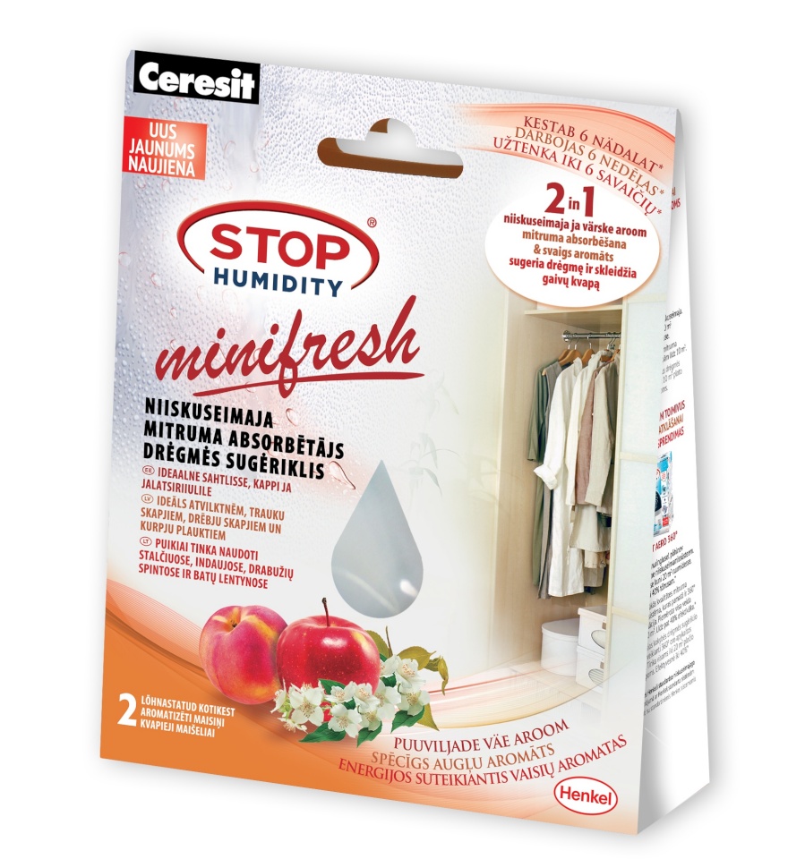 Stop Humidity Minifresh niiskuseimaja väikepakend - Puuvilja 2x50 g