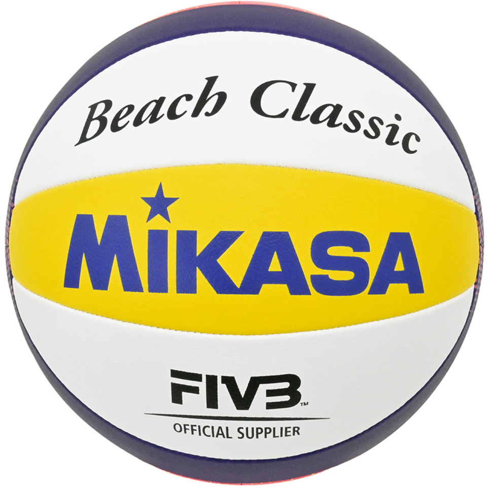 Mikasa rannavõrkpall Beach Classic valge-kollane-sinine BV551C-WYBR 5