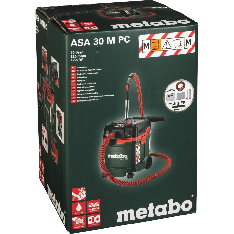 Metabo vee- ja tolmuimeja ASA 30 M PC Vacuum