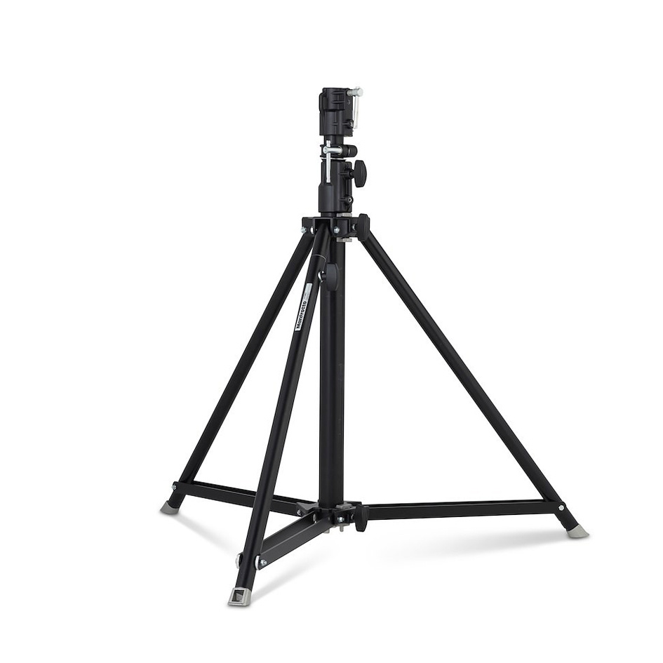 Manfrotto alumiiniumist Followspot statiiv, must