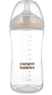 Canpol BABIES Lutipudel koos Lutiga NATURAL SHAPE, 330 ml, 35/402
