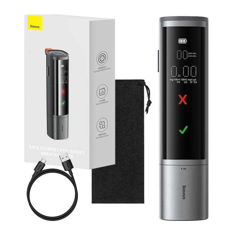 Baseus alkomeeter SafeJourney Pro Series Breathalyzer, hall