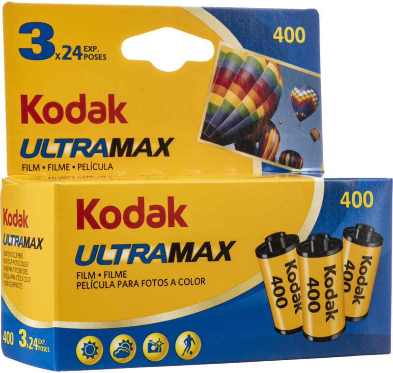 Kodak film 135 Ultramax Carded 400-24x3 värviline