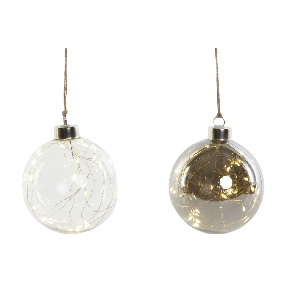 Dkd Home Decor Rippkaunistus DKD Home Decor läbipaistev Kristall 10 x 10 x 10 cm (2 Ühikut)