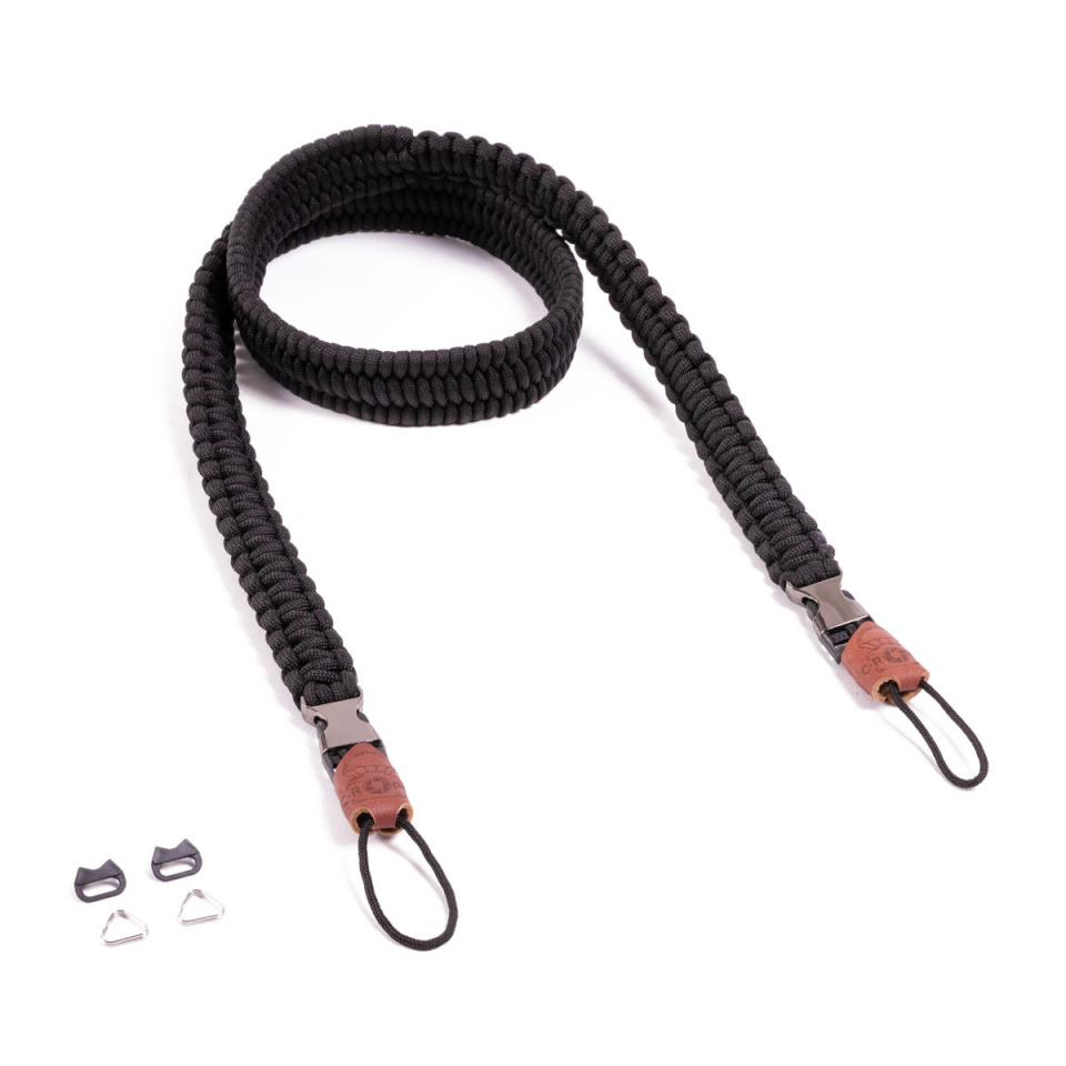 C-Rope Traveler Paracord vaikne must 125 cm kaamerarihm