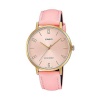 Casio naiste kell MINIMAL GOLD, LEATHER - PINK (Ø 34mm)