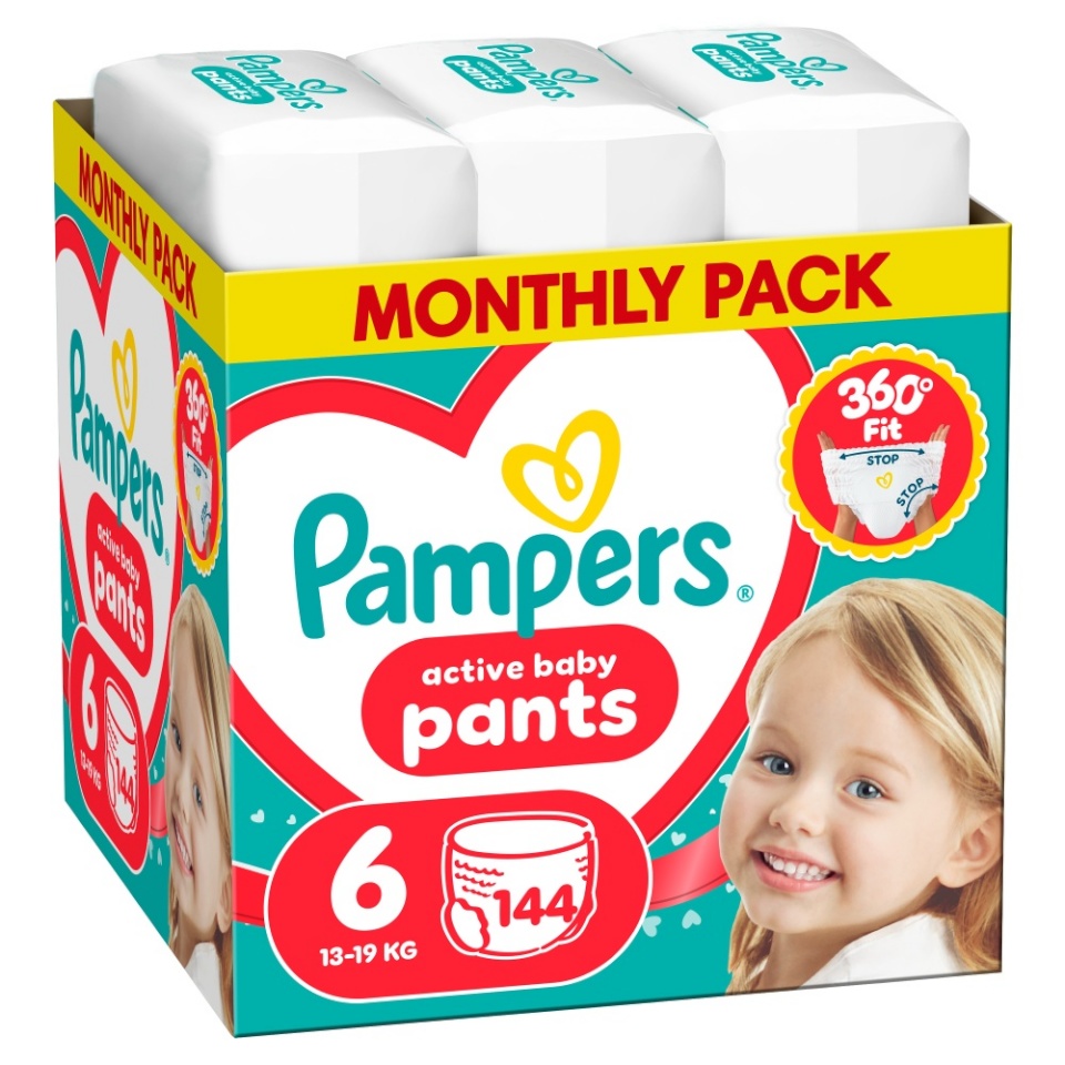 Pampers mähkmed Active Baby - suurus 6, 144 tk
