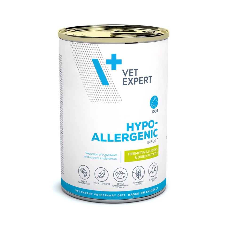 Vetexpert koeratoit Veterinary Diet Hypoallergenic Insect, 375g