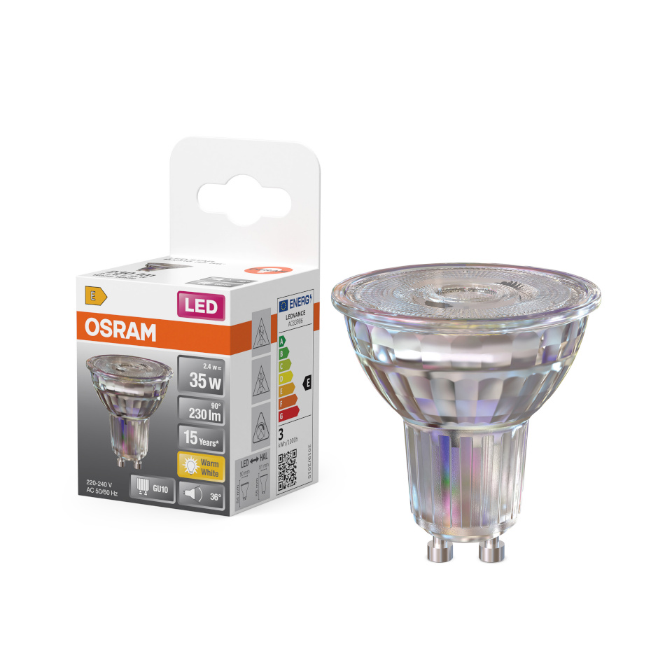 Osram elektripirn Parathom Reflector GU10 2.4 W (Warm White)