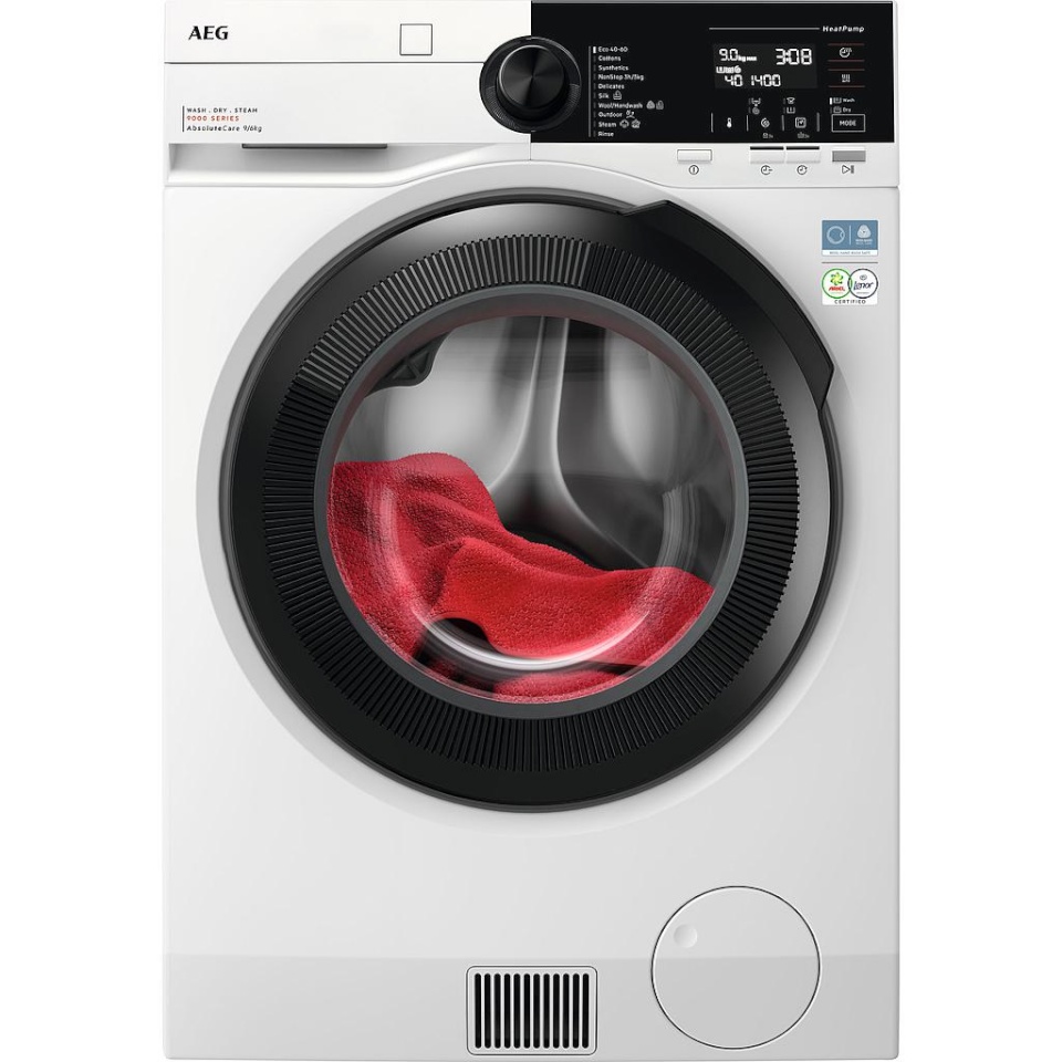 AEG kuivatiga pesumasin LWR96944BE Washer-Dryer, 9kg/6kg, 1400 p/min, valge